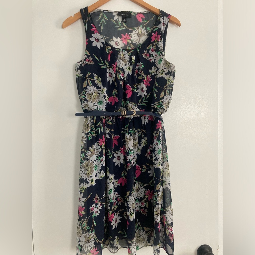 $15 or 2/$21  AB Studio Floral Dress with belt